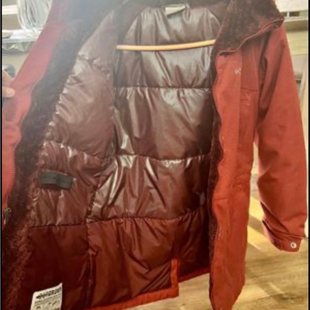 Very warm feather down Columbia big kids winter coat